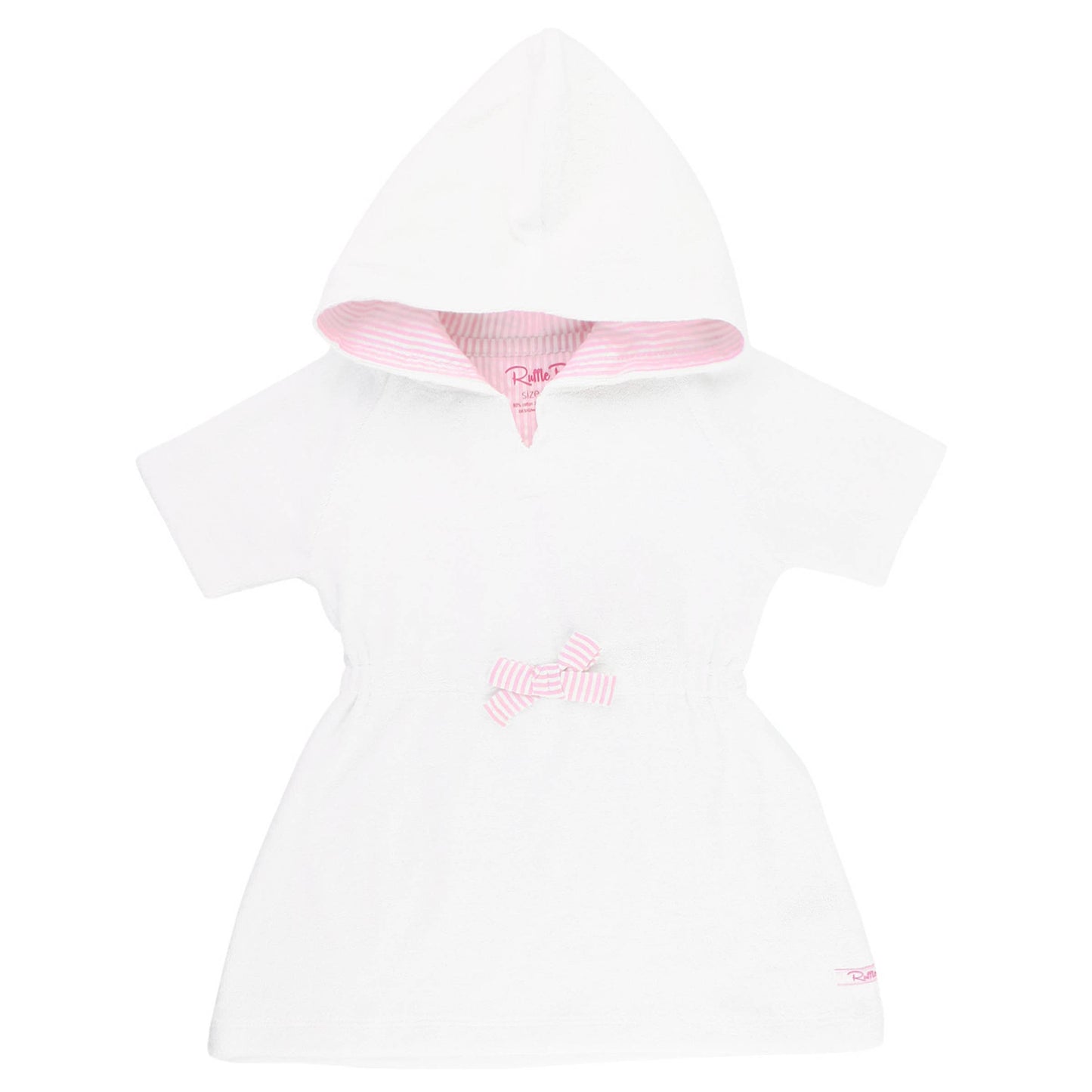 RuffleButts + RuggedButts - Girls White Terry Cover-Up