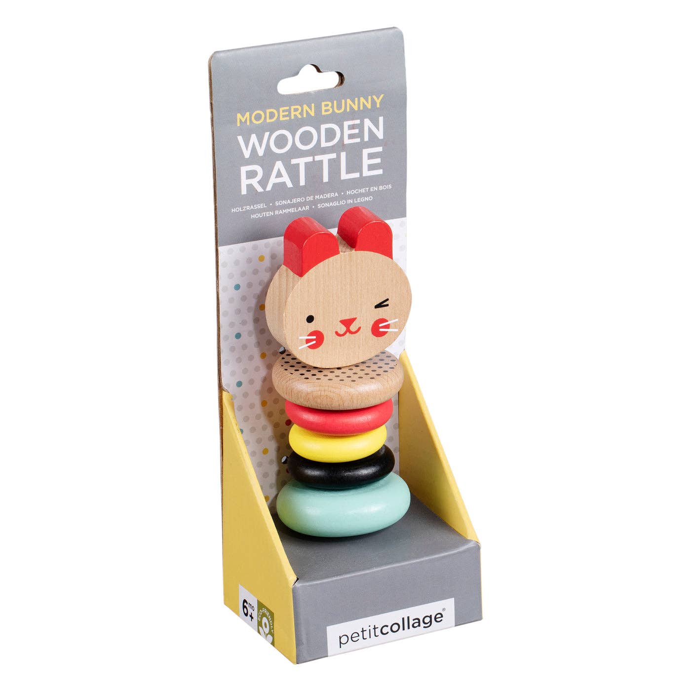 Chronicle Books - Wooden Rattle Modern Bunny