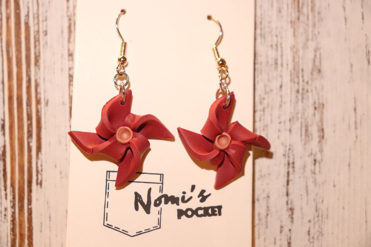 Pinwheel earrings