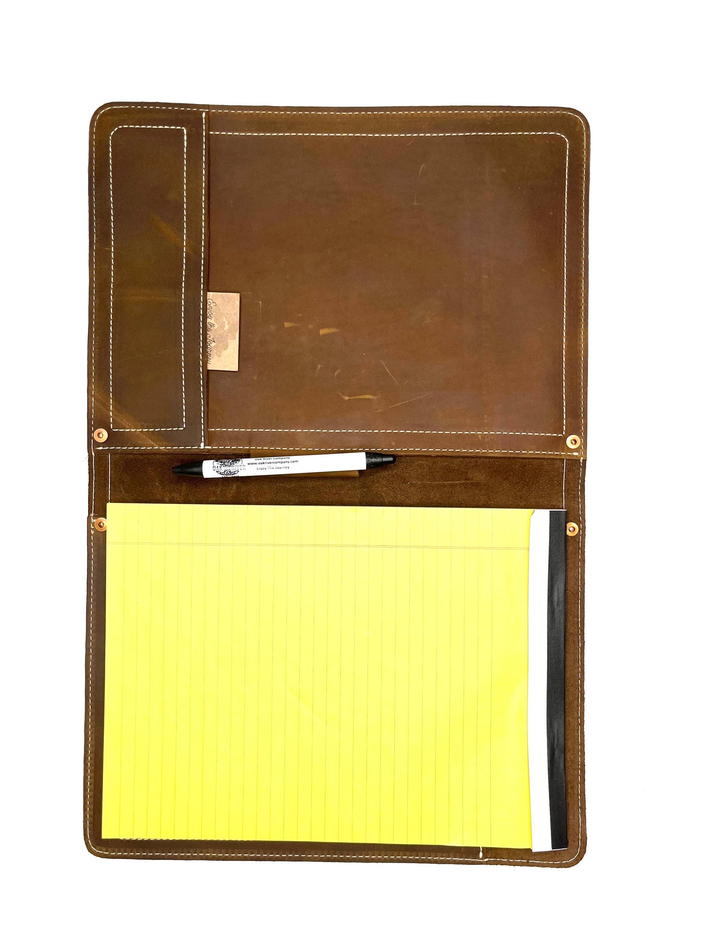 Oak River Company - Large Leather Legal Note Pad Portfolio