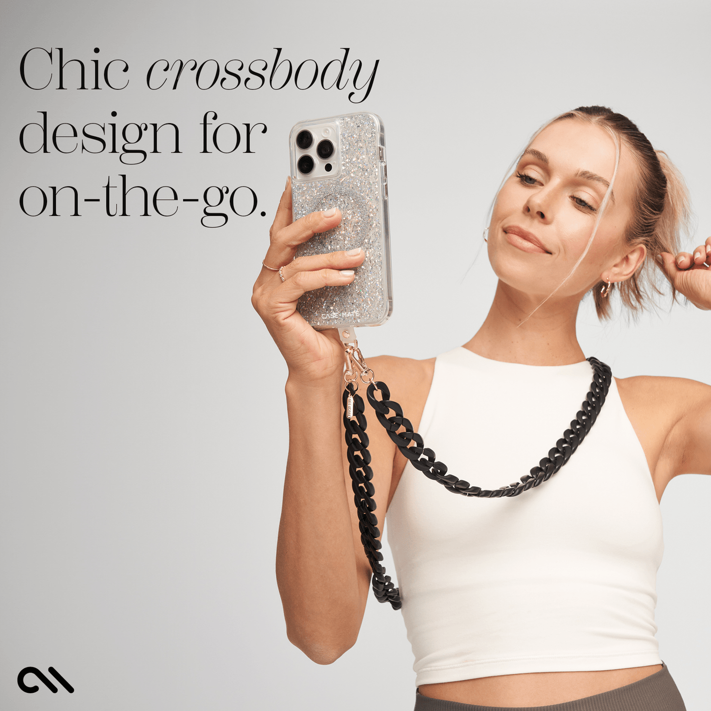 Case-Mate - Black Chain Phone Crossbody