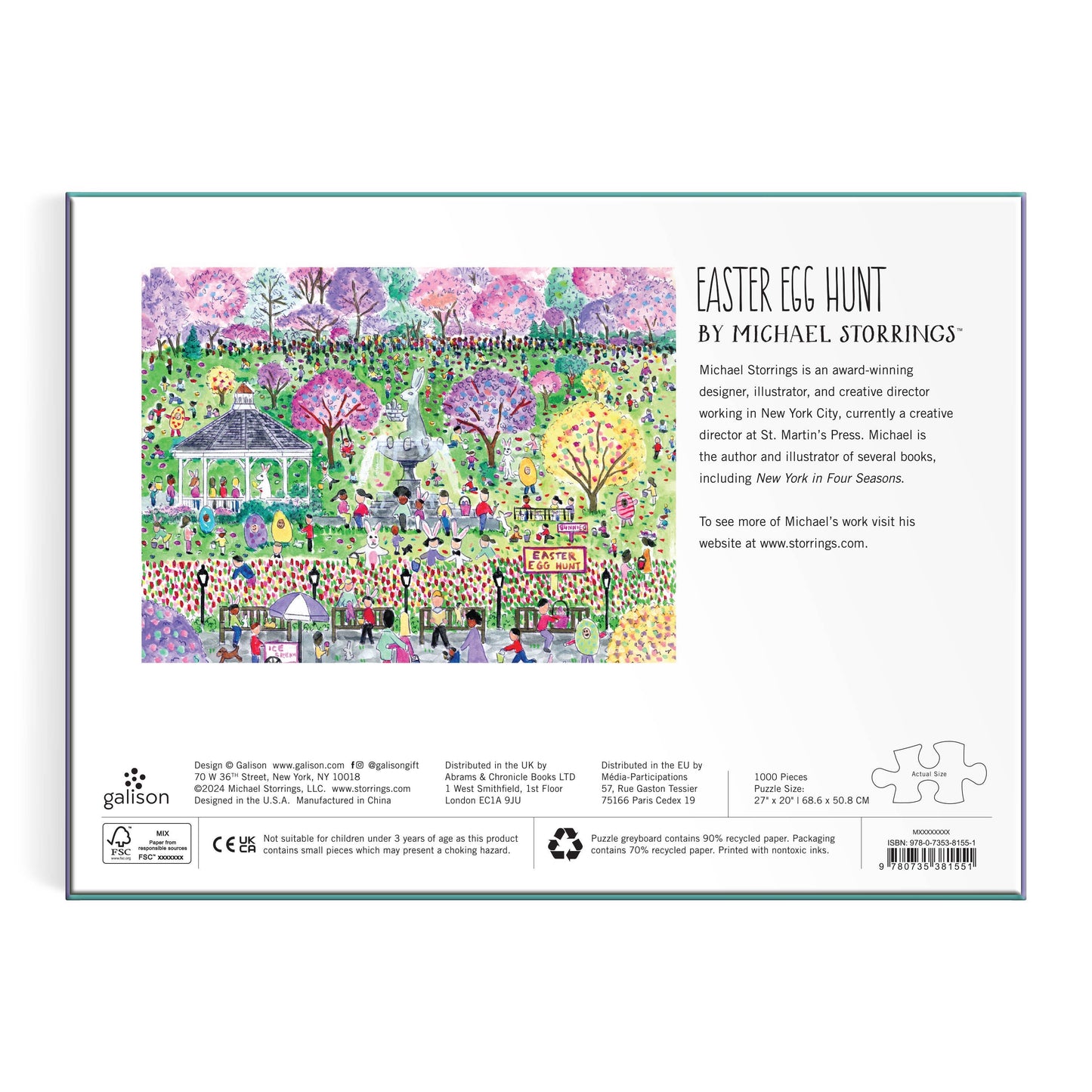 Chronicle Books - Michael Storrings Easter Egg Hunt 1000 Piece Puzzle