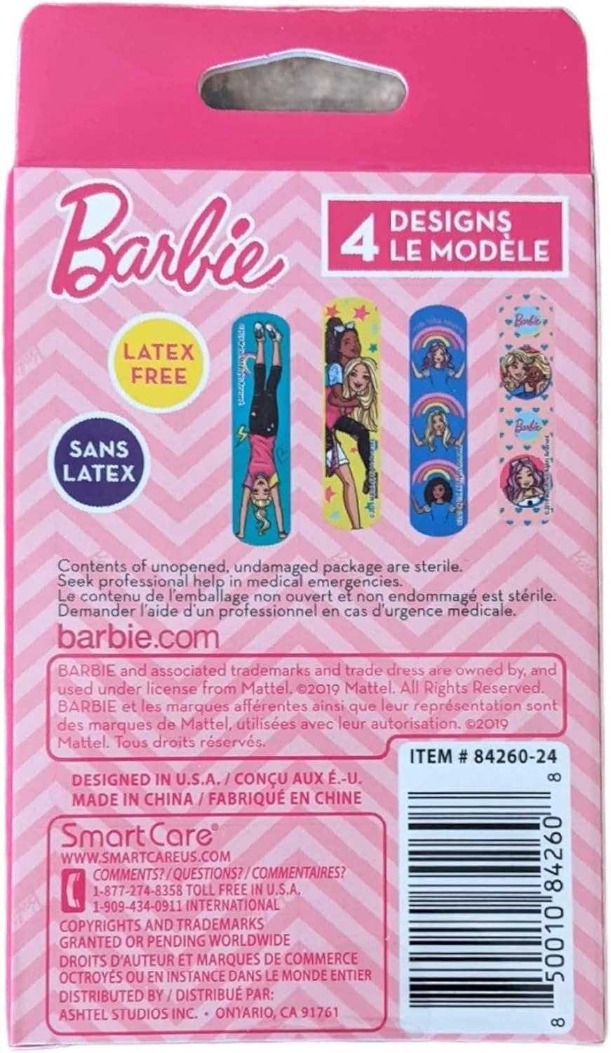 Innovarix - Barbie Themed Sterile Adhesive Kids Bandages - 20ct