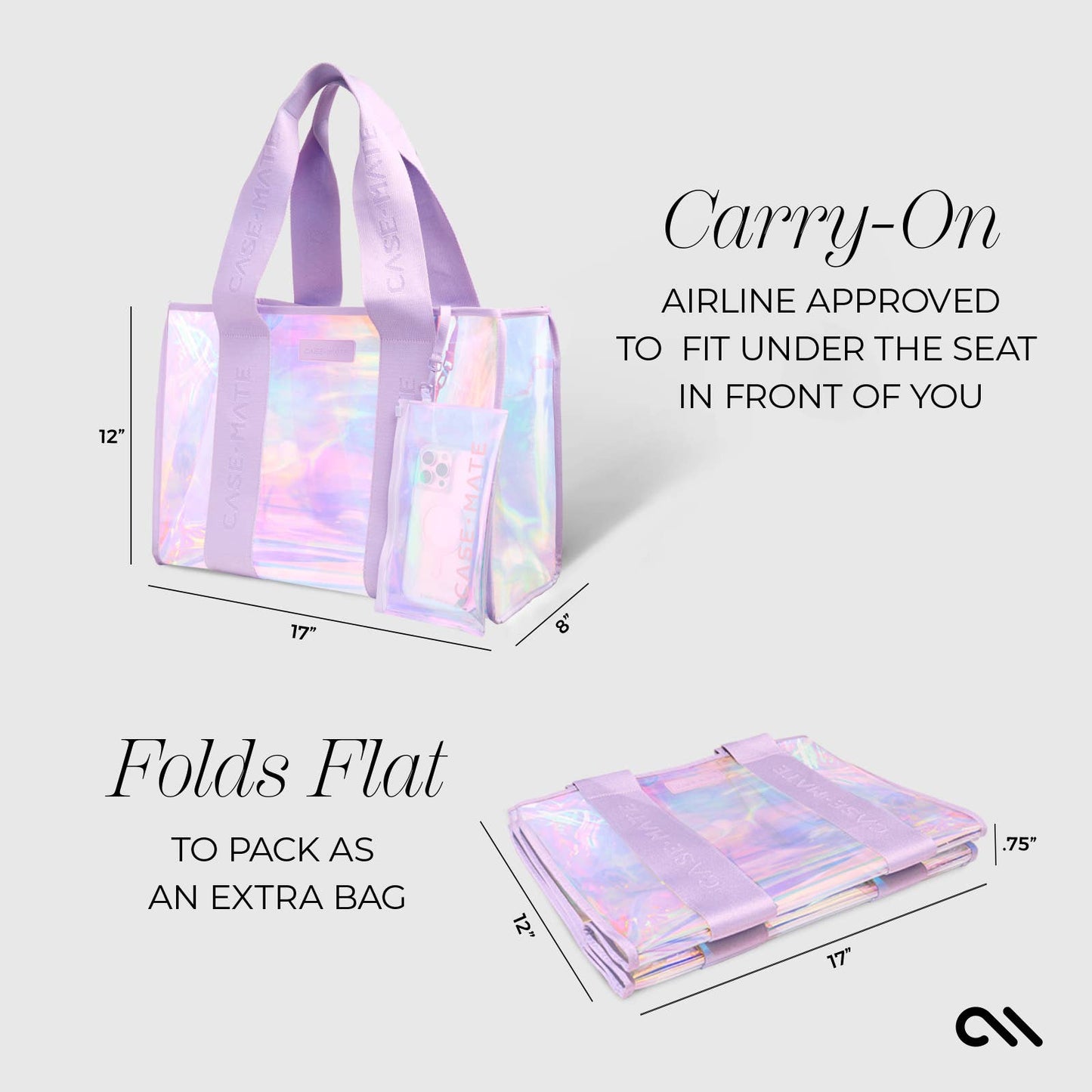Case-Mate - Case-Mate Soap Bubble Beach Tote Shoulder Bag - Iridescent