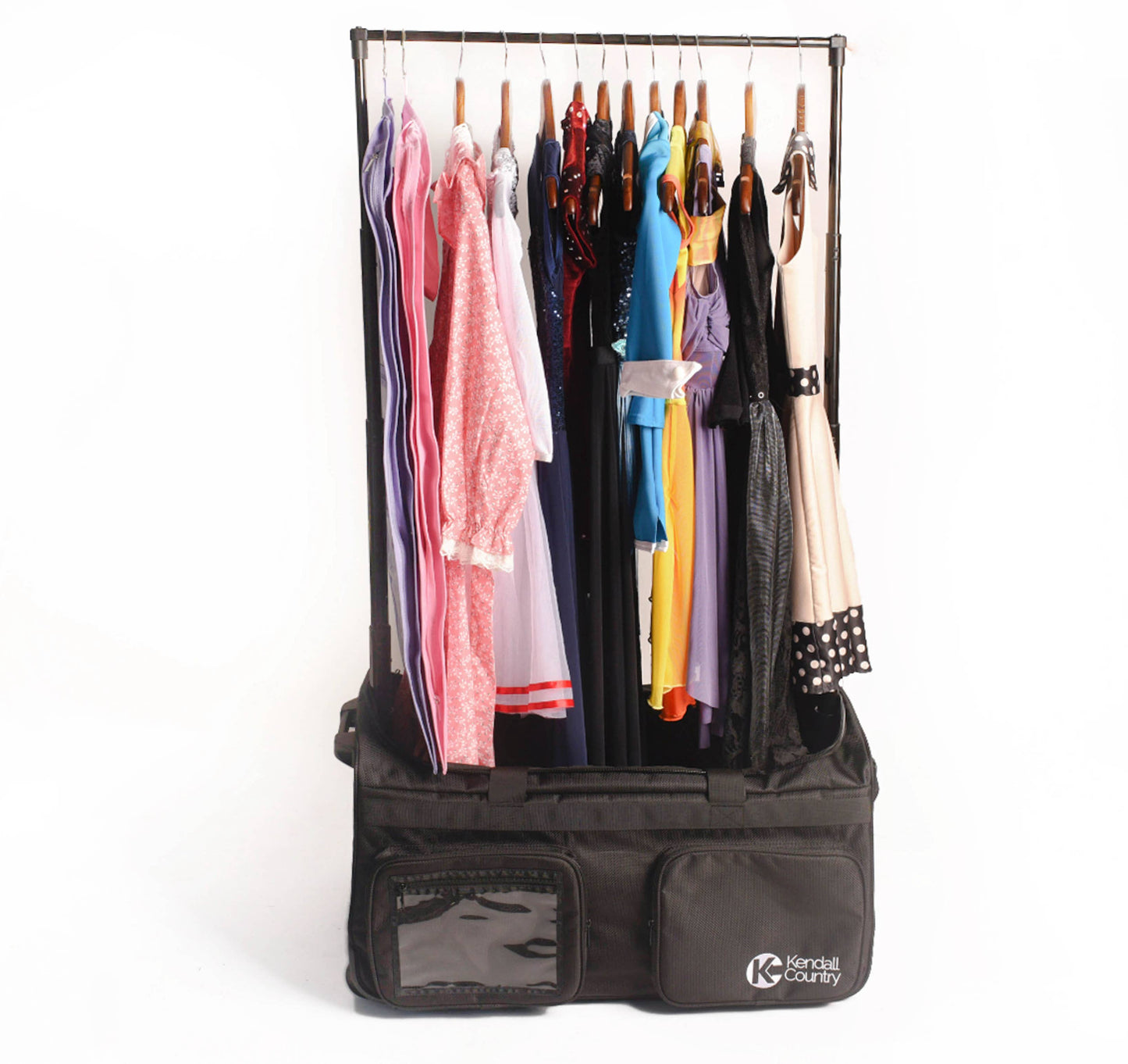 Kendall Country - Collapsible Costume Rolling Dance Bag with Garment Rack -28"
