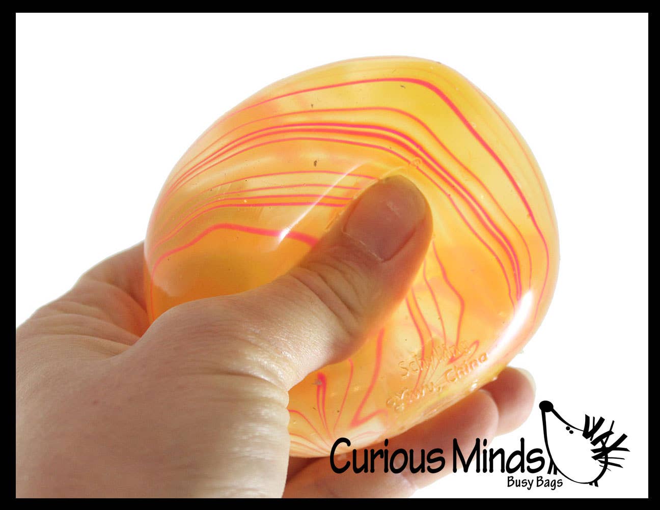 Curious Minds Toys - 1 Swirl NeeDoh Nice Cube Ice Sugar Ball - Thick Glue/Gel