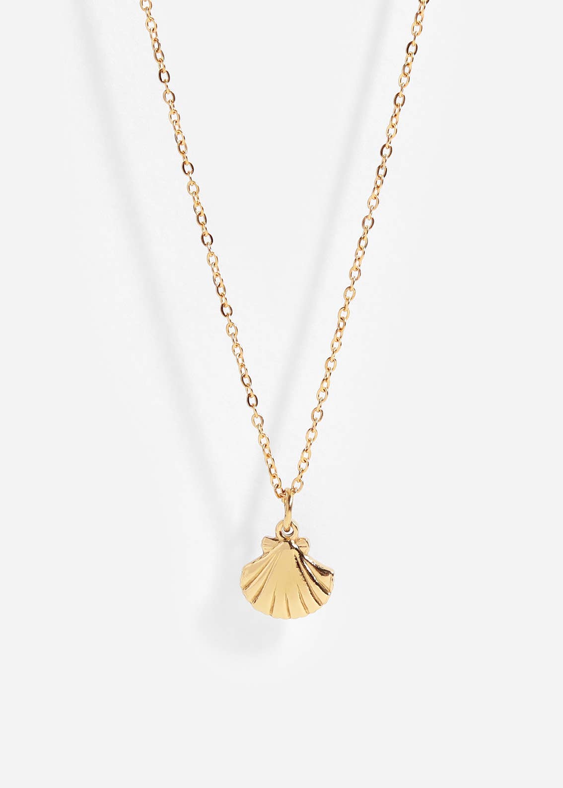 WJW - 18K Gold PVD Stainless Steel Clam Shell Charm