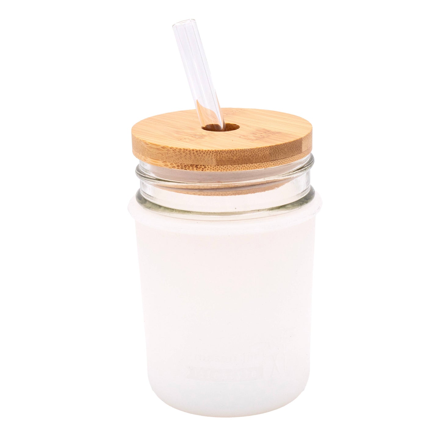 Mason Jar Lifestyle - Silicone Sleeve for Regular Mouth Half Pint 8oz Mason Jars