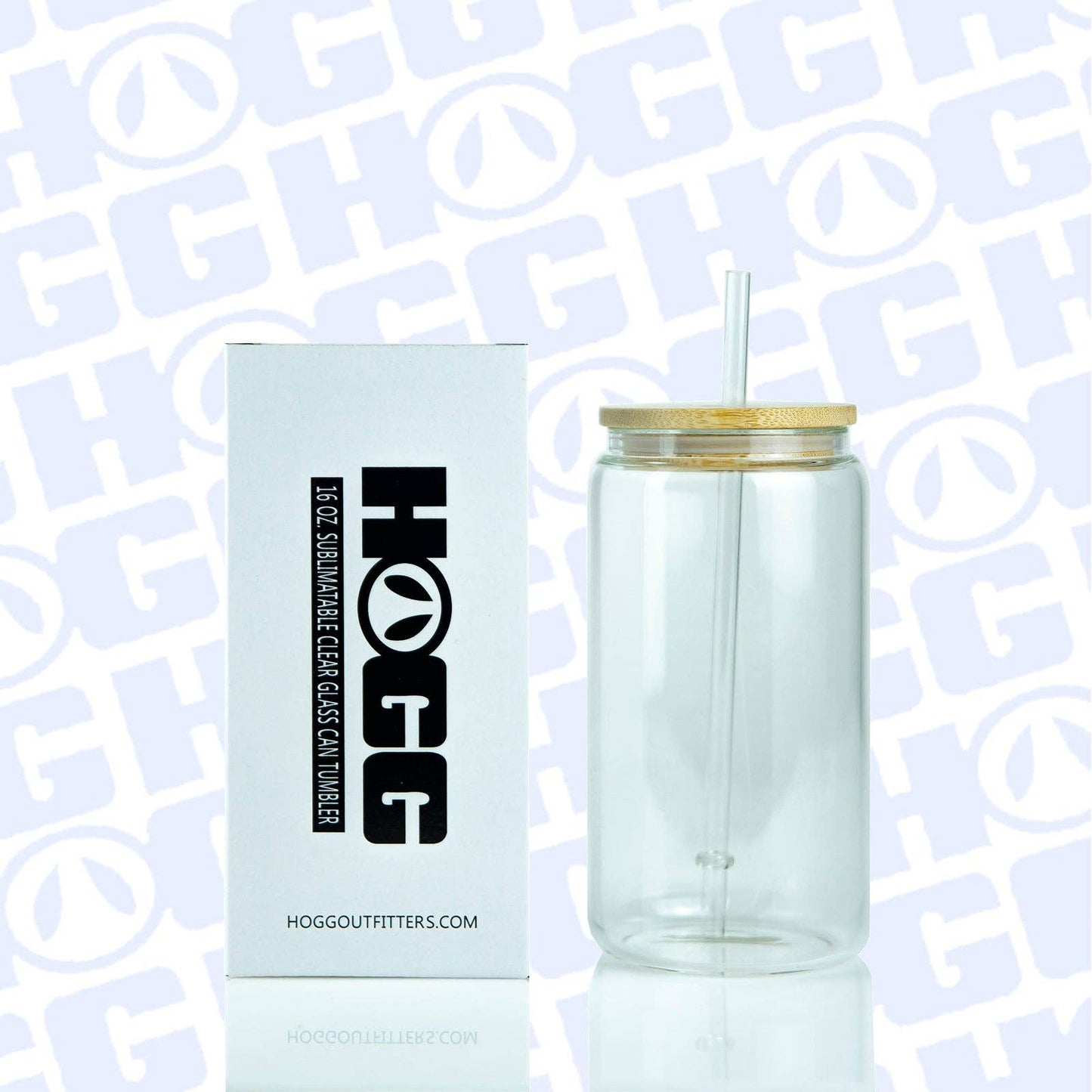 Hogg Outfitters - 16oz SUBLIMATION CLEAR GLASS CAN TUMBLER