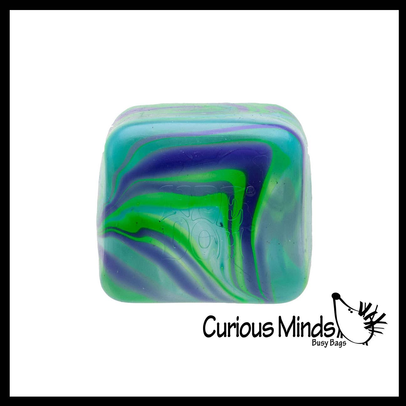Curious Minds Toys - 1 Swirl NeeDoh Nice Cube Ice Sugar Ball - Thick Glue/Gel