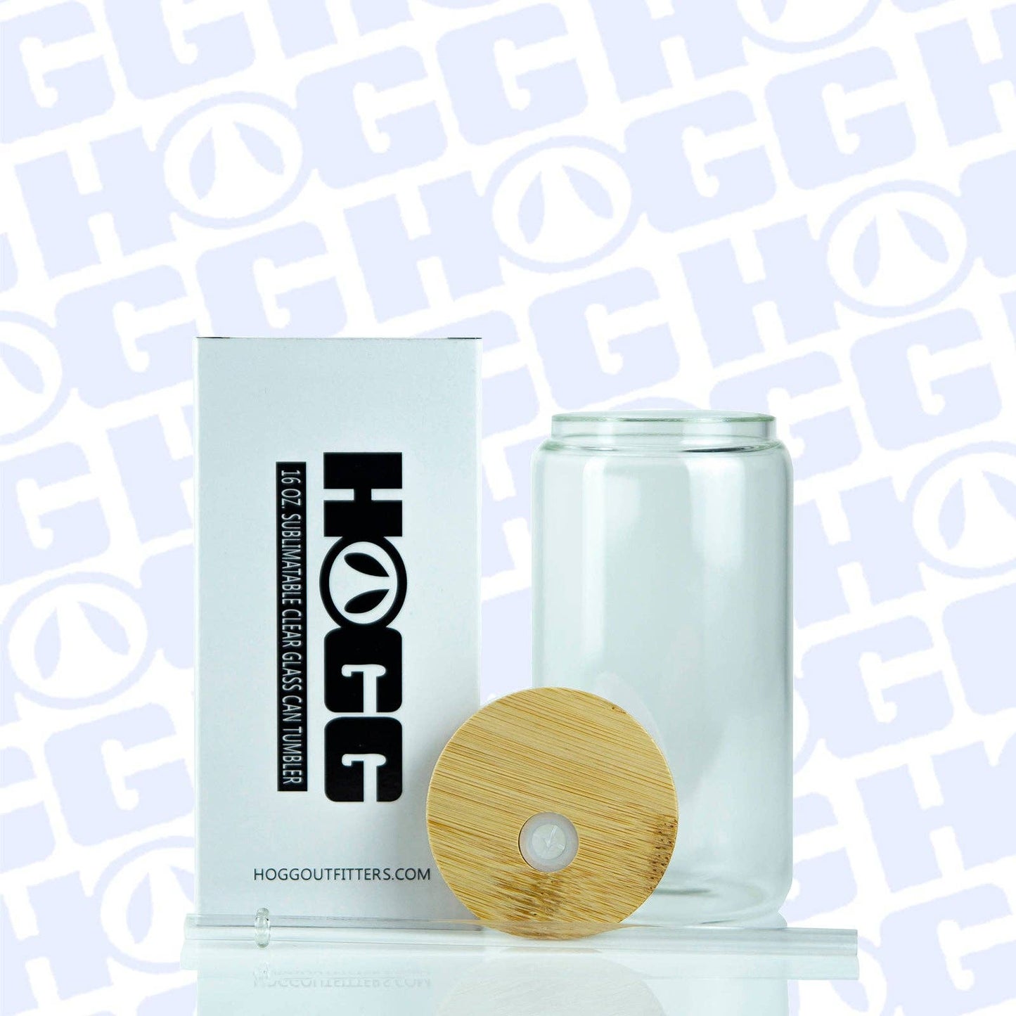 Hogg Outfitters - 16oz SUBLIMATION CLEAR GLASS CAN TUMBLER