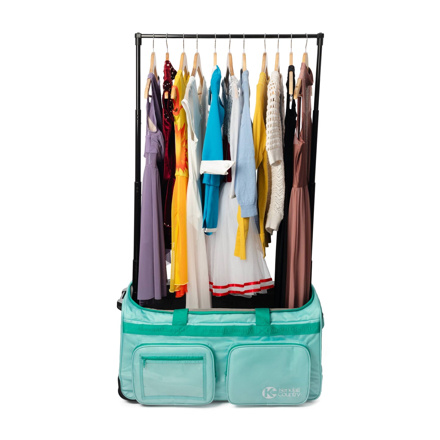 Kendall Country - Collapsible Costume Rolling Dance Bag with Garment Rack -28"