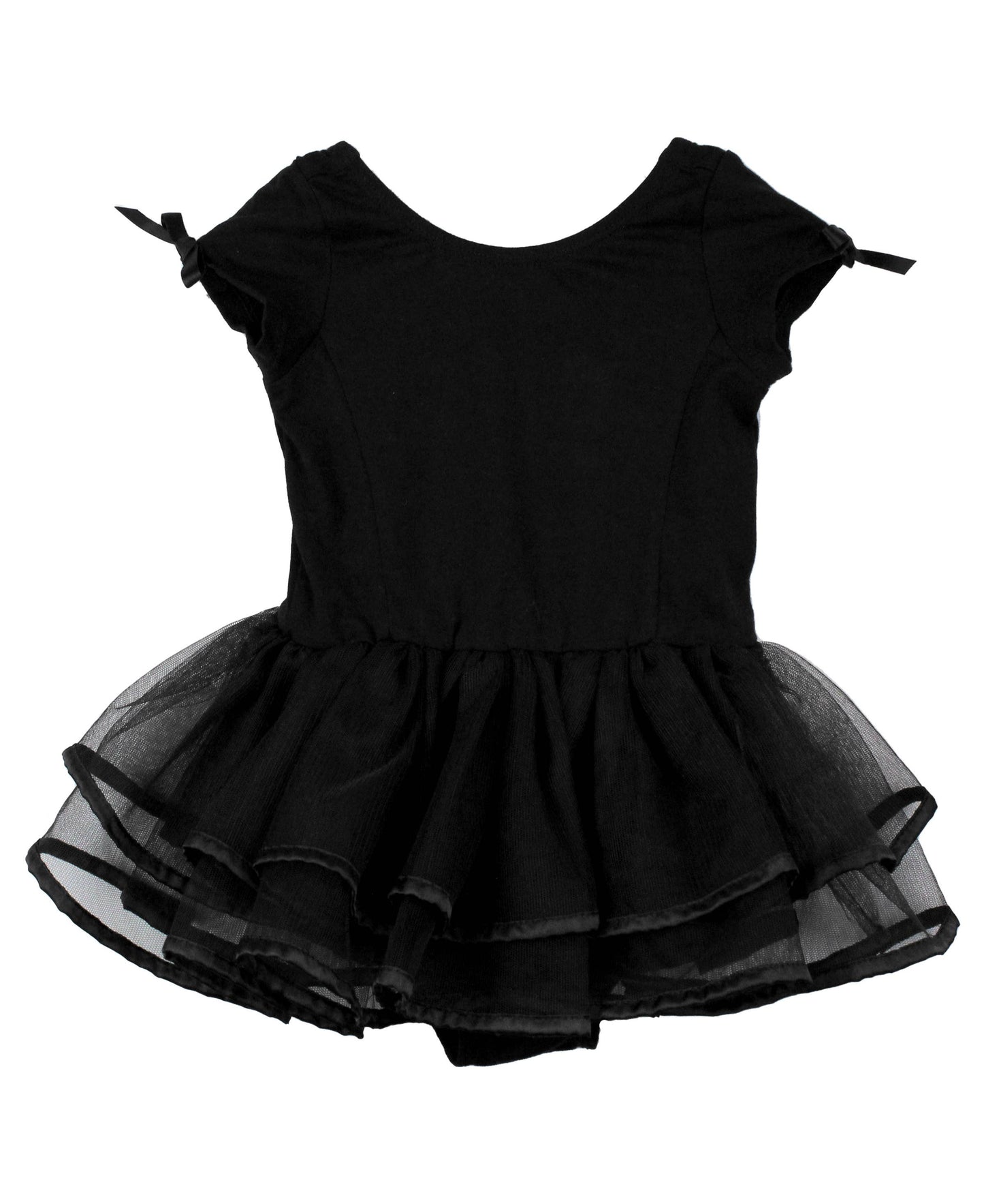 RuffleButts + RuggedButts - Girls Black Ballet Tutu Dance Leotard