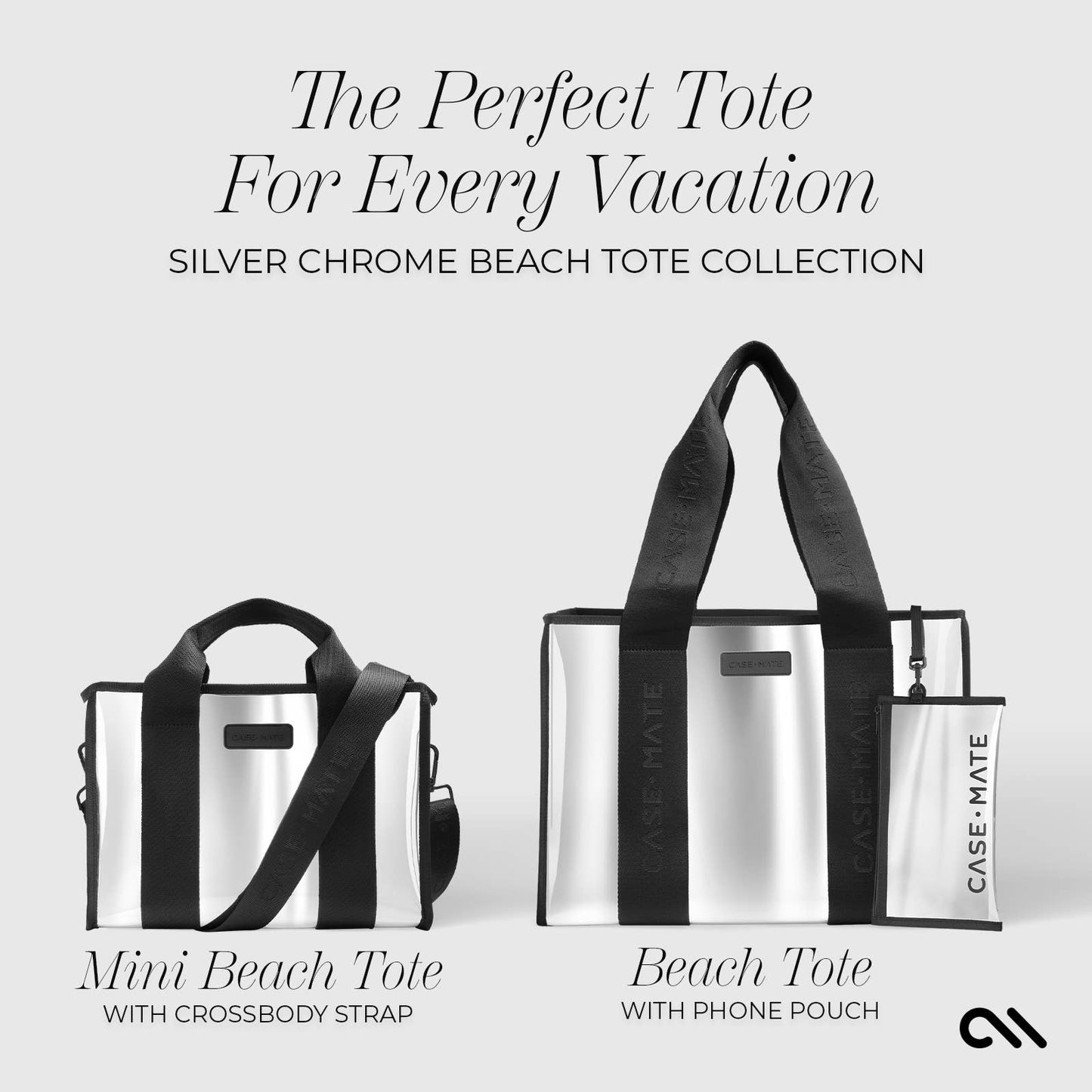 Case-Mate - Case-Mate Silver Chrome Mini Tote Bag