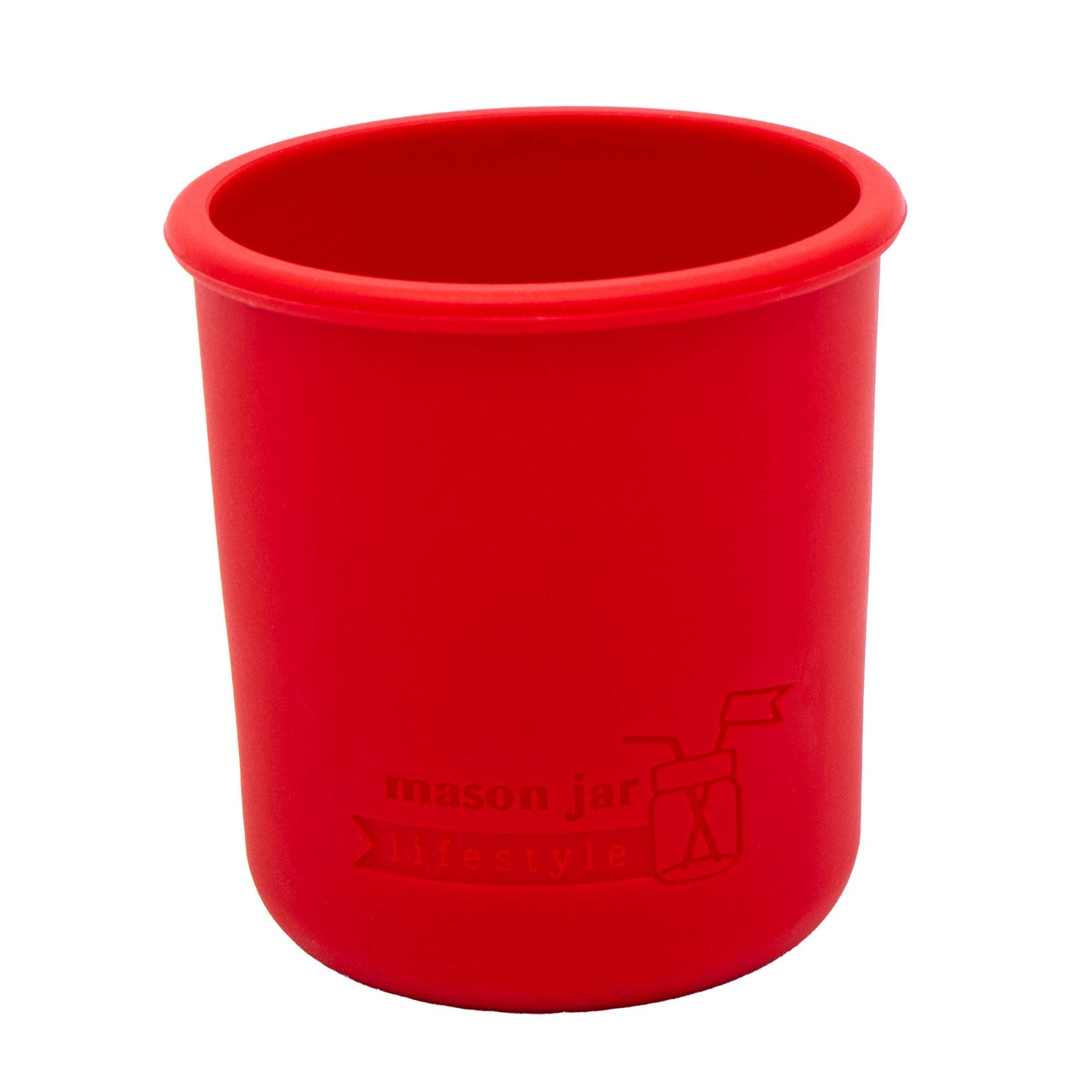 Mason Jar Lifestyle - Silicone Sleeve for Regular Mouth Half Pint 8oz Mason Jars