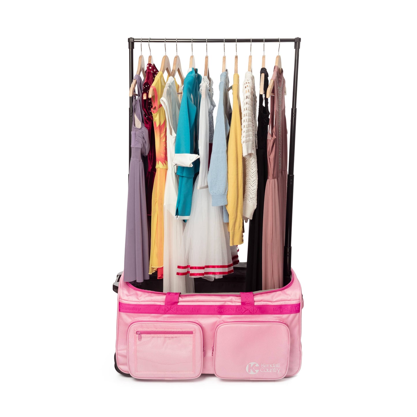 Kendall Country - Collapsible Costume Rolling Dance Bag with Garment Rack -28"