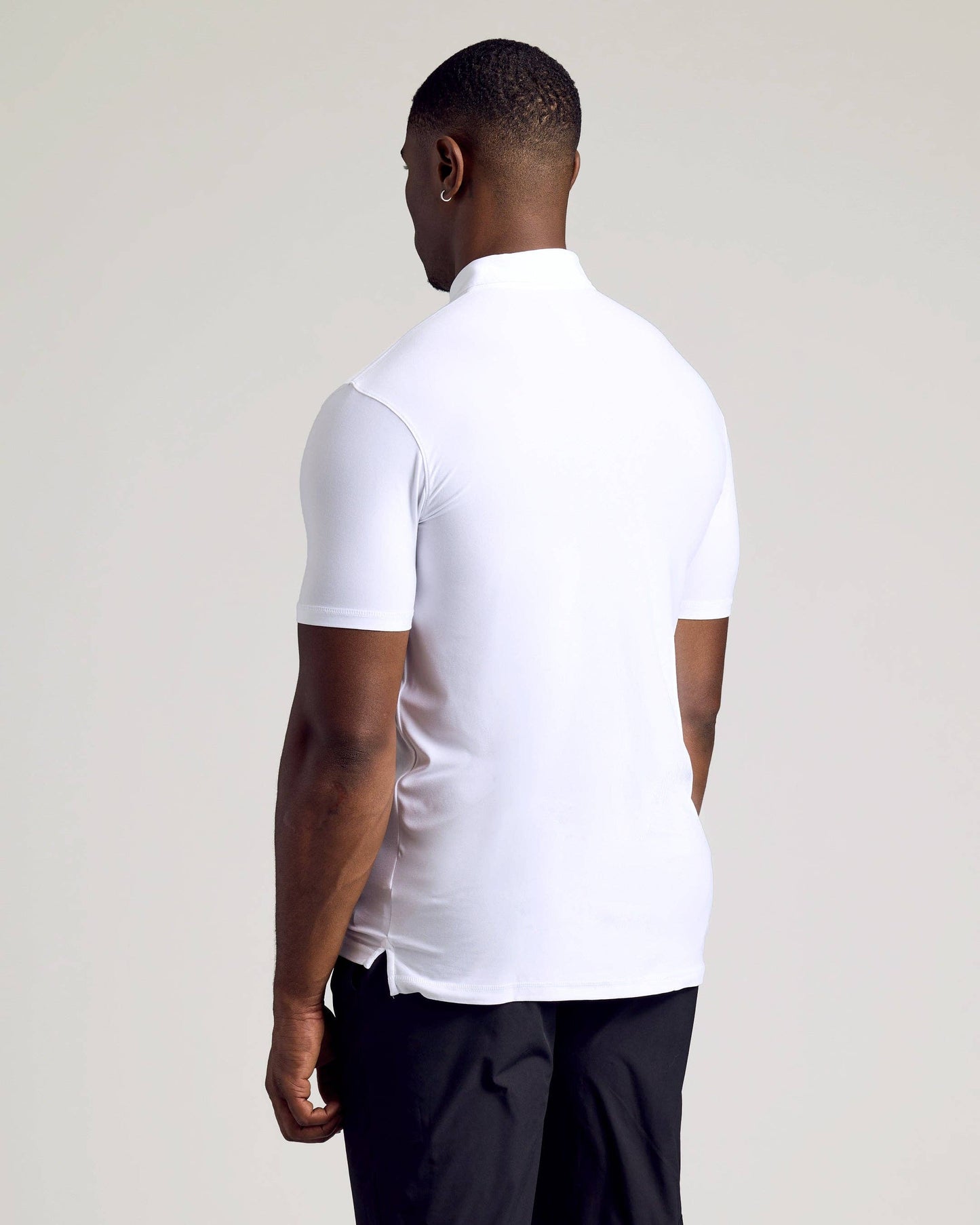 True Classic - White Short Sleeve Tall Active Polo