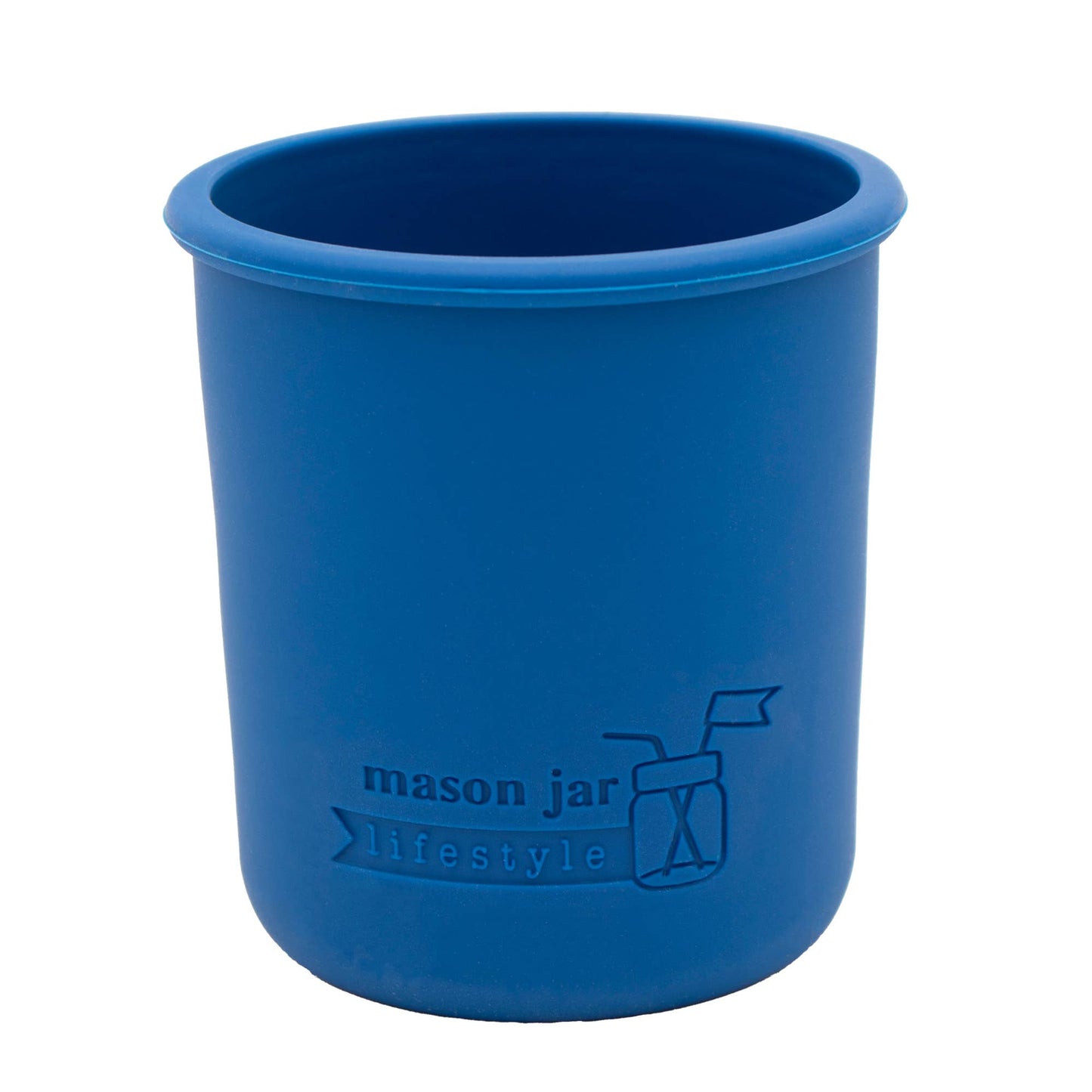 Mason Jar Lifestyle - Silicone Sleeve for Regular Mouth Half Pint 8oz Mason Jars
