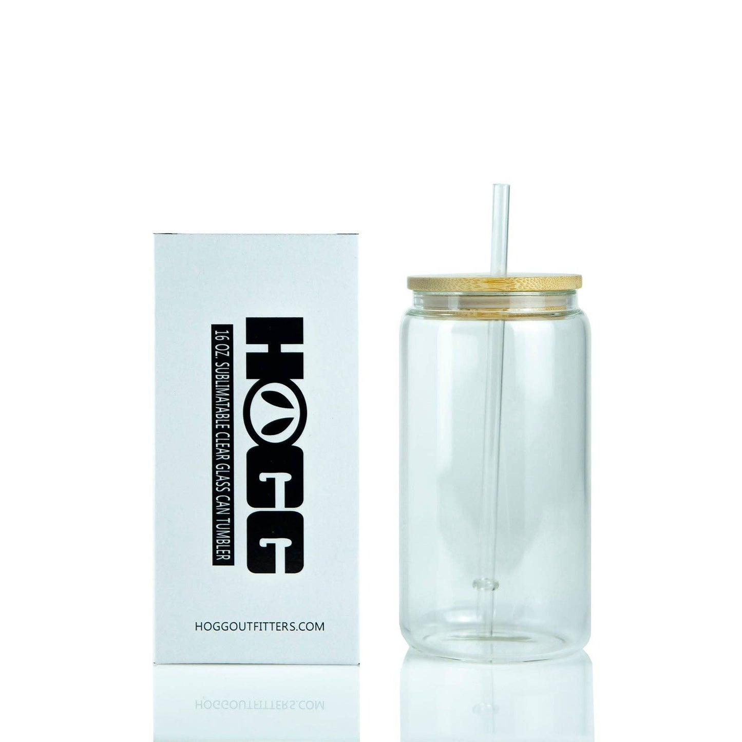 Hogg Outfitters - 16oz SUBLIMATION CLEAR GLASS CAN TUMBLER