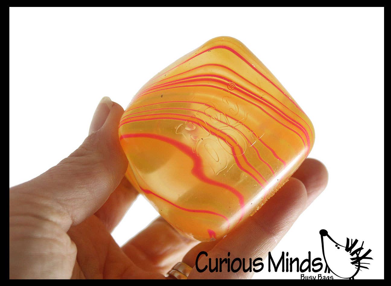Curious Minds Toys - 1 Swirl NeeDoh Nice Cube Ice Sugar Ball - Thick Glue/Gel