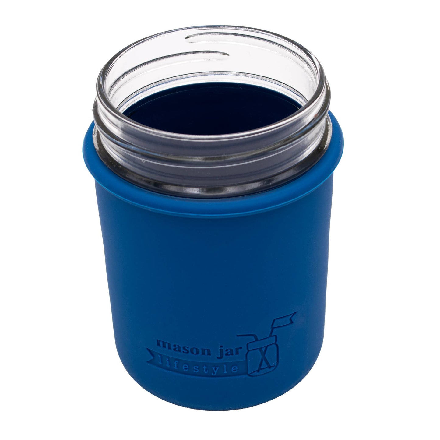 Mason Jar Lifestyle - Silicone Sleeve for Regular Mouth Half Pint 8oz Mason Jars