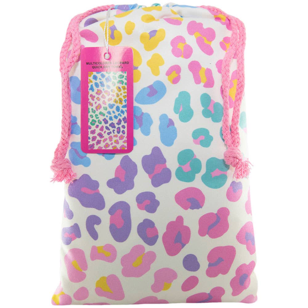 Katydid - Multicolored Leopard Quick Dry Beach Towel