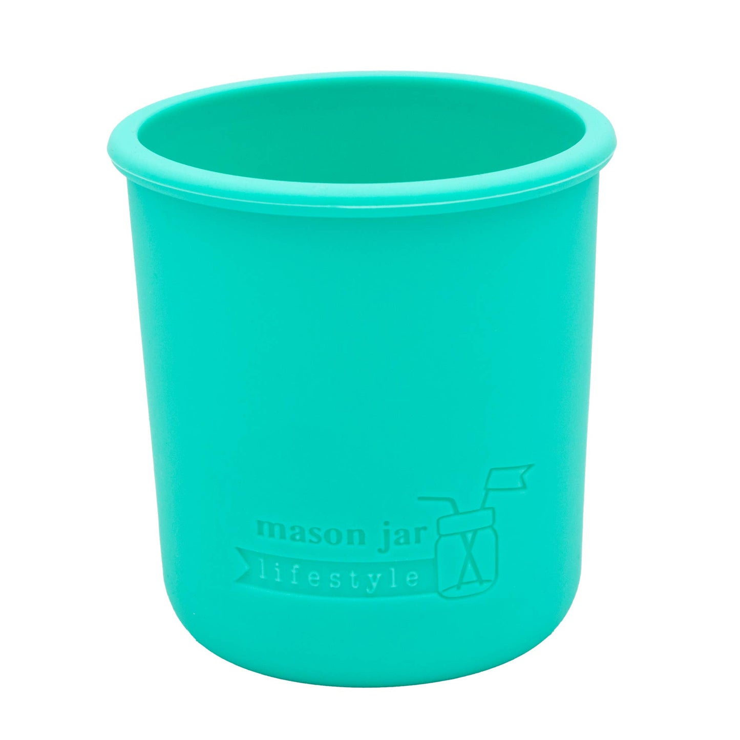 Mason Jar Lifestyle - Silicone Sleeve for Regular Mouth Half Pint 8oz Mason Jars