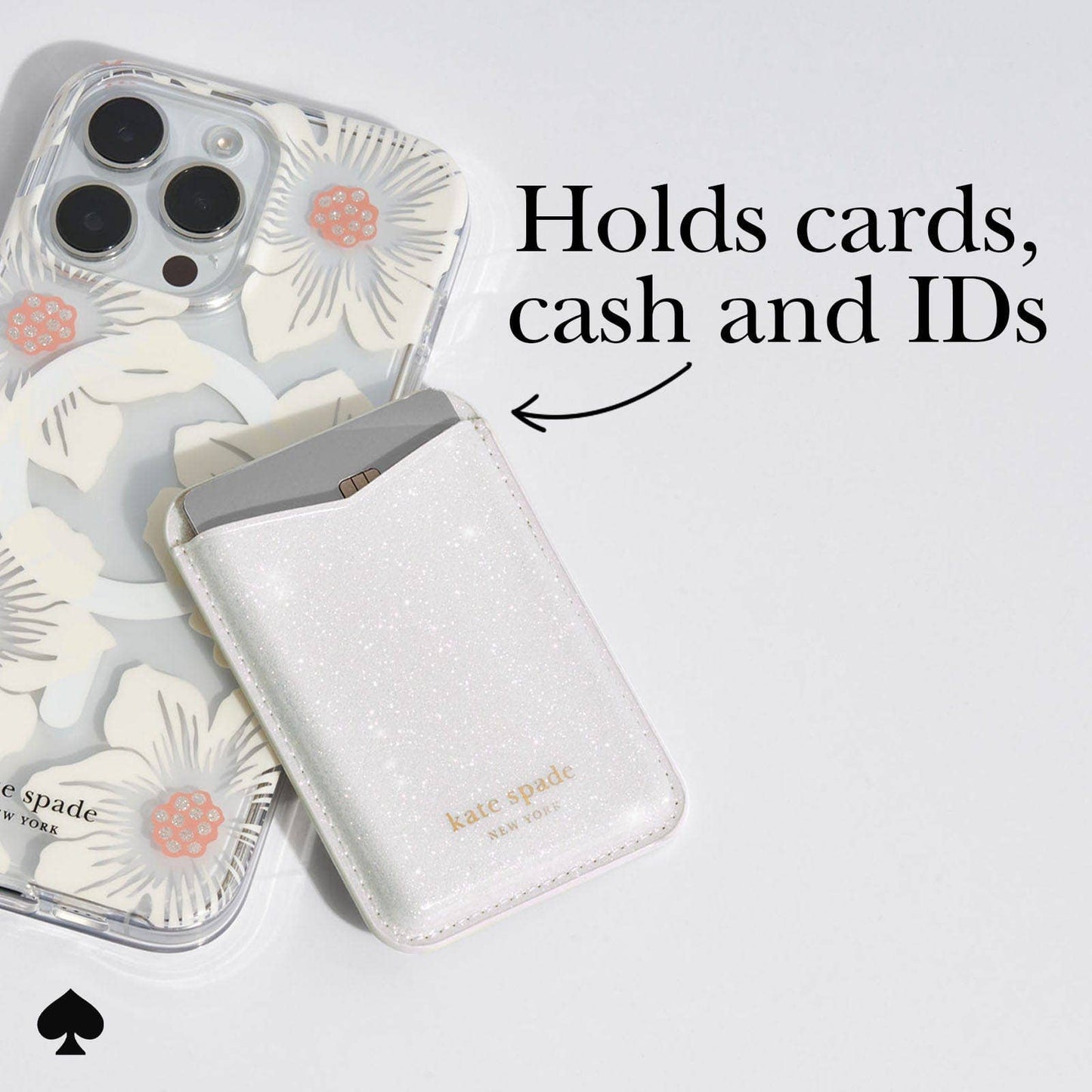 Case-Mate - Kate spade new york Wallet MagSafe White Glitter