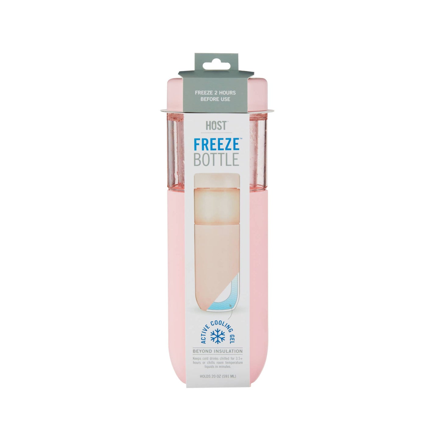 HOST - FREEZE™ Bottle Insulated w/ Active Cooling Gel - Blush