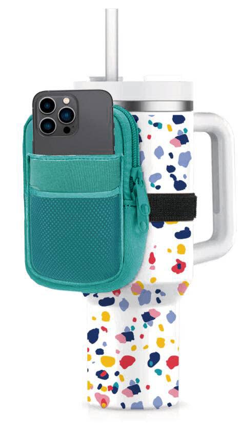 Katydid - Deep Teal Tumbler ZIPPER POUCH