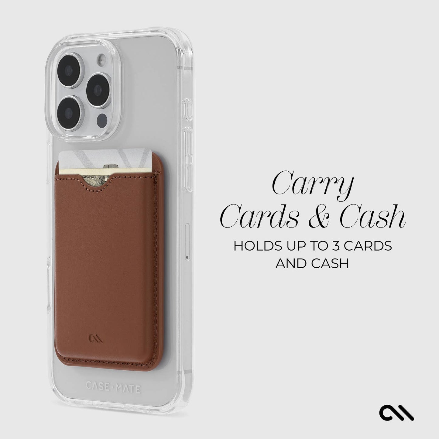 Case-Mate - MagSafe Card Holder (Cognac Brown)