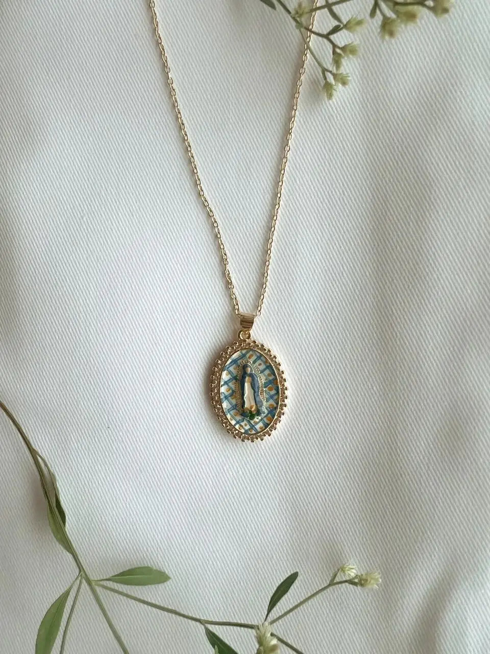 Harleigh Leonards Designs - Mary in Gingham Necklace