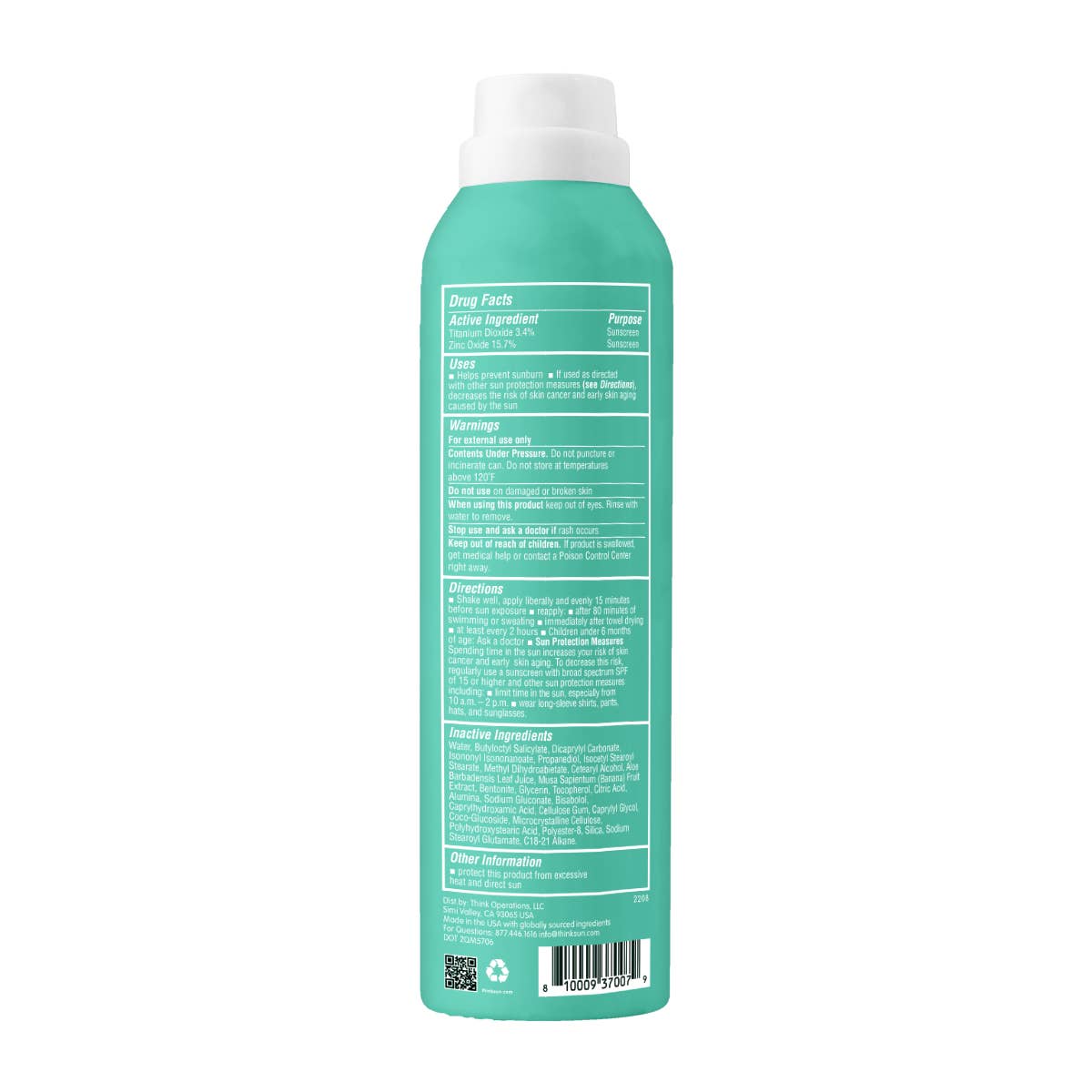 Think - Think Kids SPF 50 All Sheer Mineral Sunscreen Spray