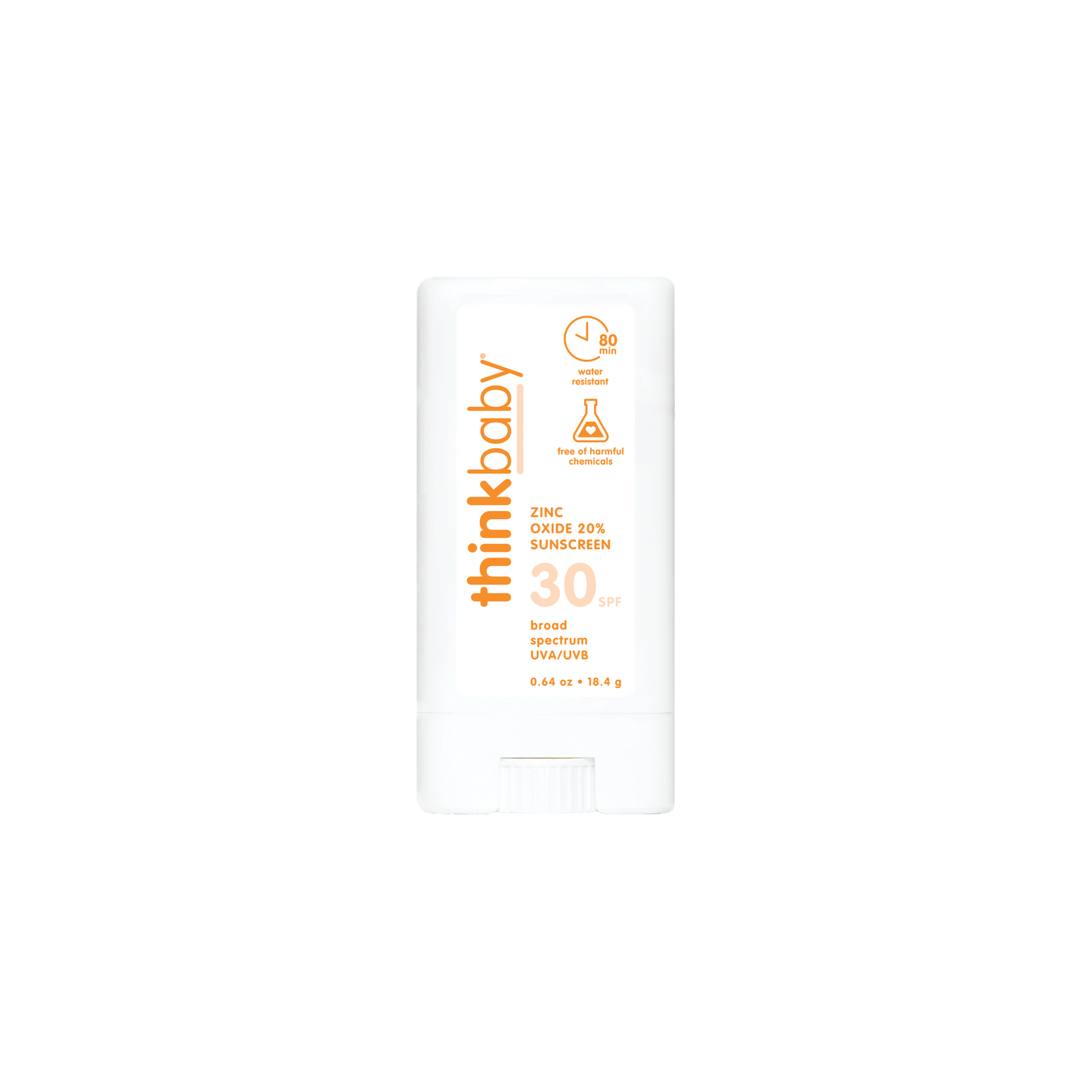 Think - Think Baby SPF 30 Face & Body Sunscreen Stick, EWG Rated #1
