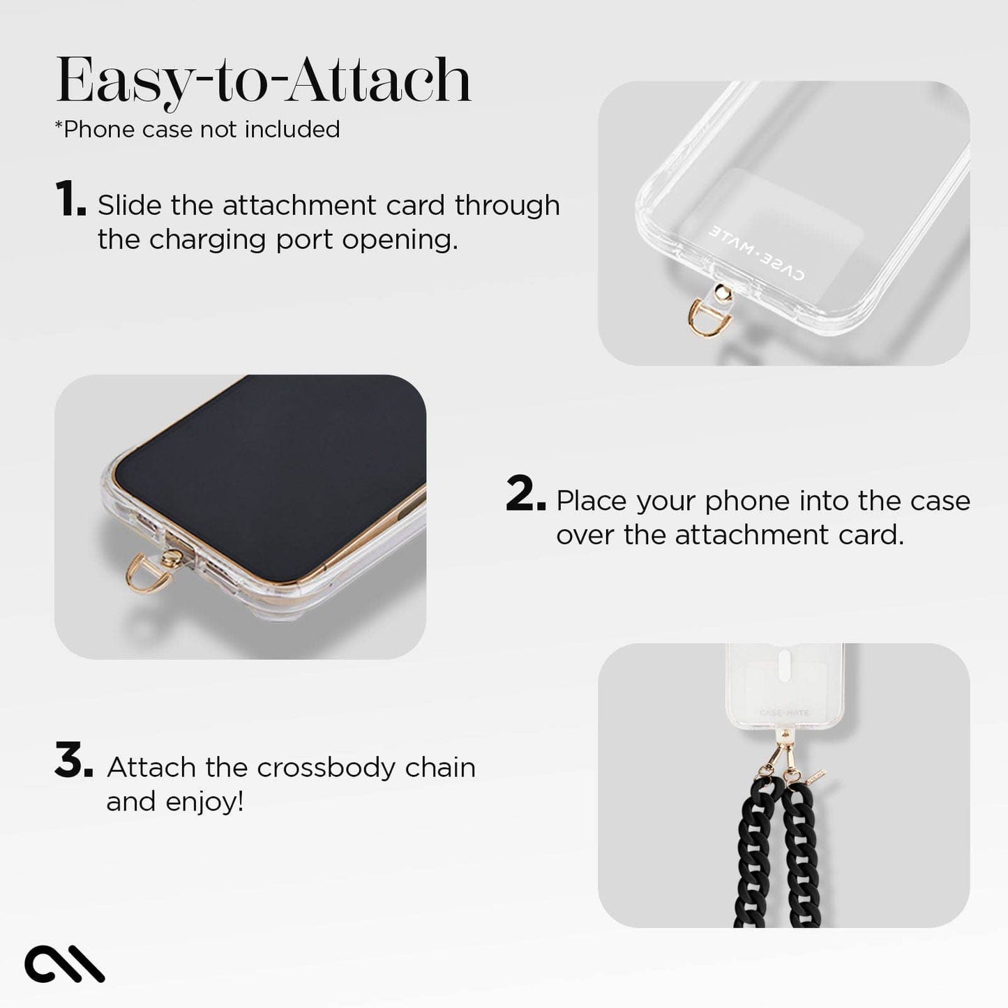Case-Mate - Black Chain Phone Crossbody