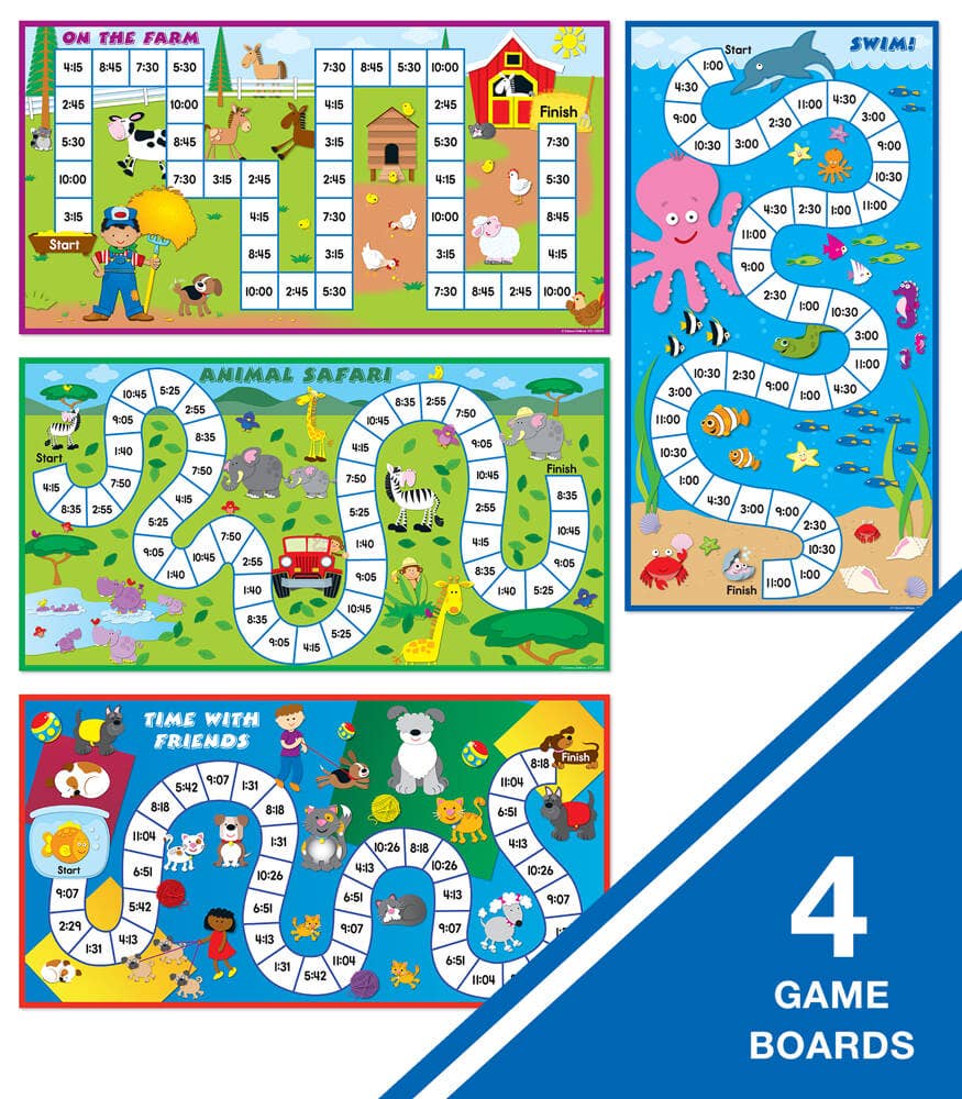 What Time Is It? Board Game, Ages 5 - 8