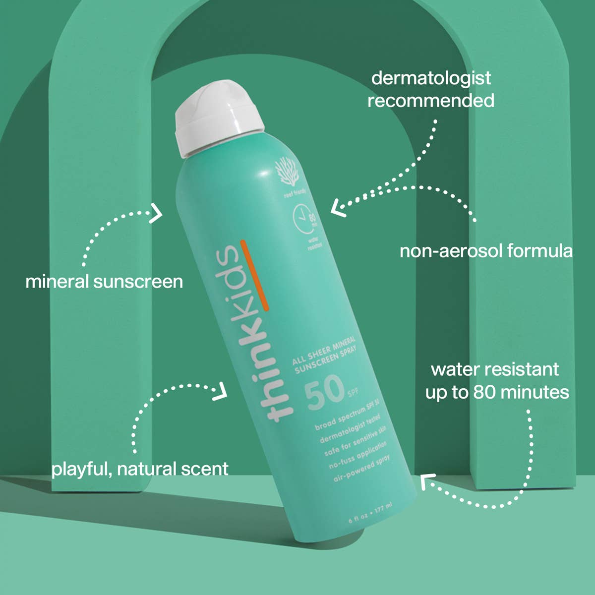 Think - Think Kids SPF 50 All Sheer Mineral Sunscreen Spray