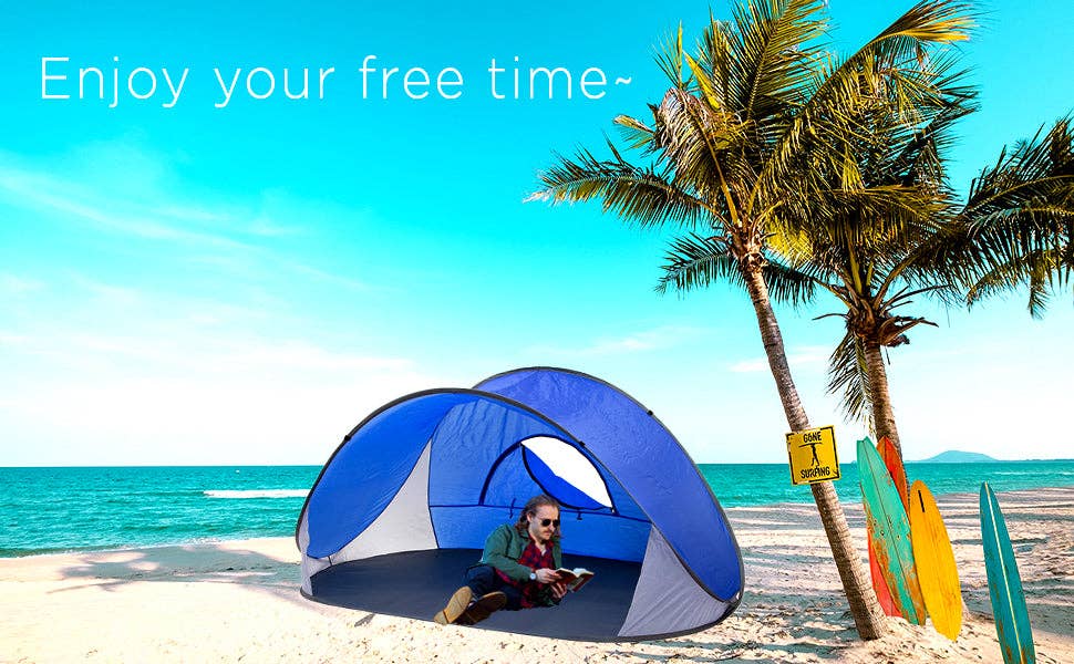 BARSUPPLY - Pop-Up Beach Tent With Carry Bag