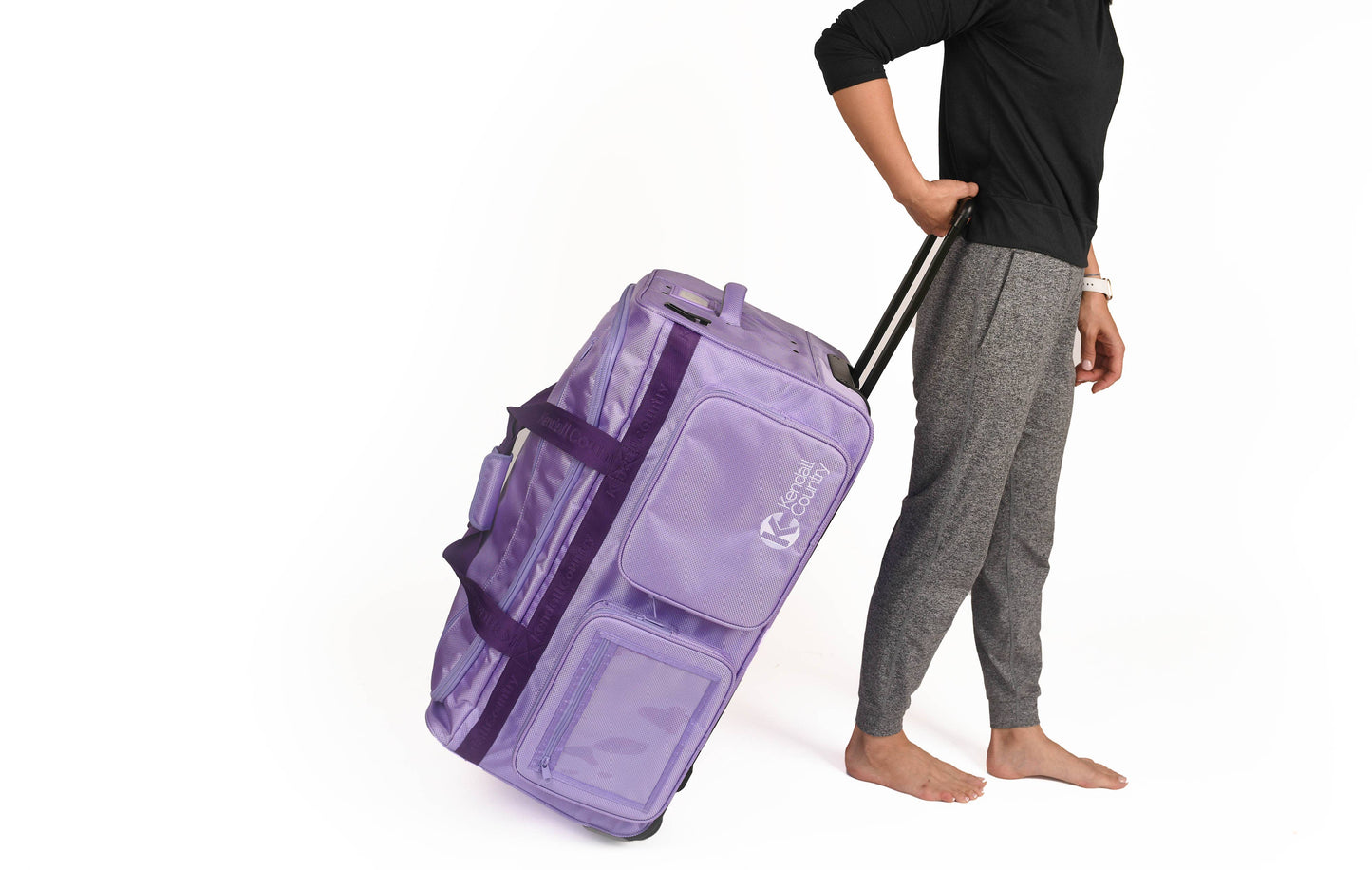 Kendall Country - Collapsible Costume Rolling Dance Bag with Garment Rack -28"