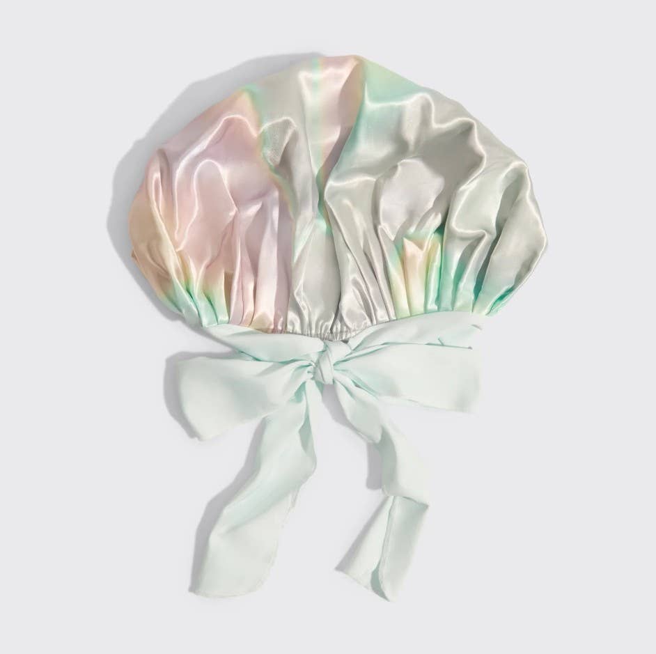 KITSCH - Adjustable Oversized Satin Bonnet- Aura