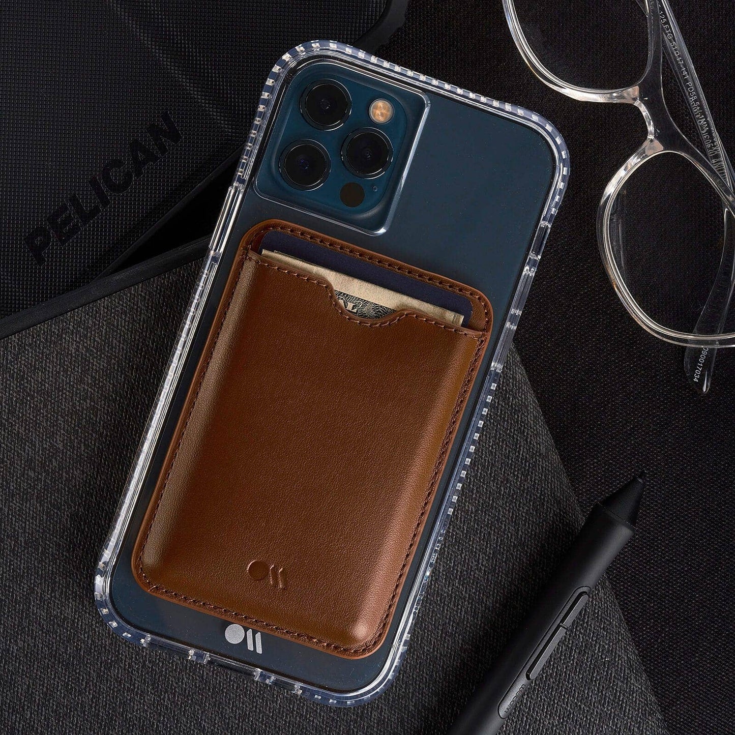 Case-Mate - MagSafe Card Holder (Cognac Brown)