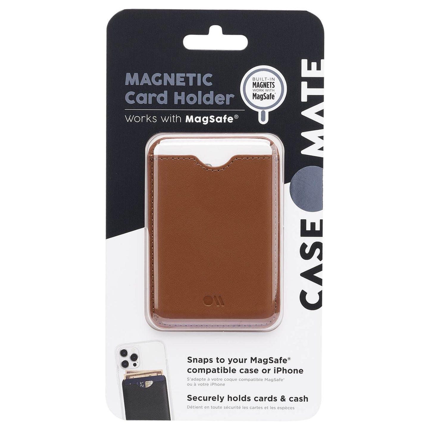Case-Mate - MagSafe Card Holder (Cognac Brown)