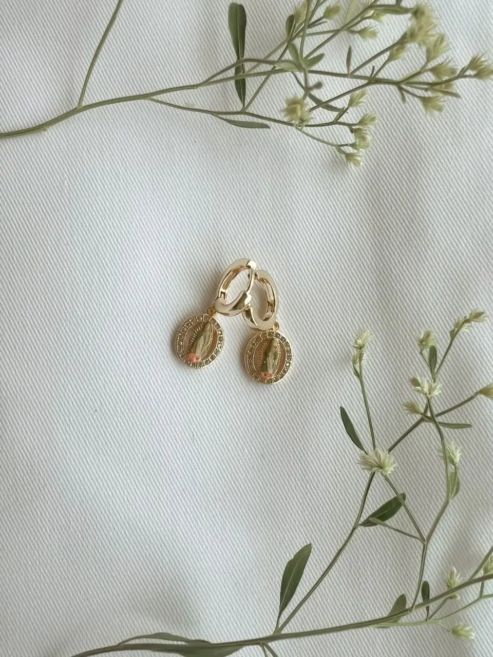 Harleigh Leonards Designs - Madonna Neutral Dainty Dangle Earrings