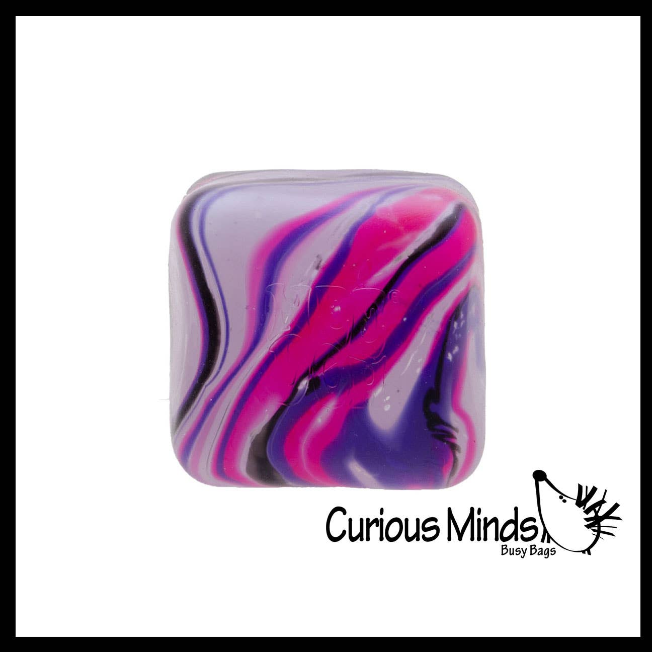 Curious Minds Toys - 1 Swirl NeeDoh Nice Cube Ice Sugar Ball - Thick Glue/Gel