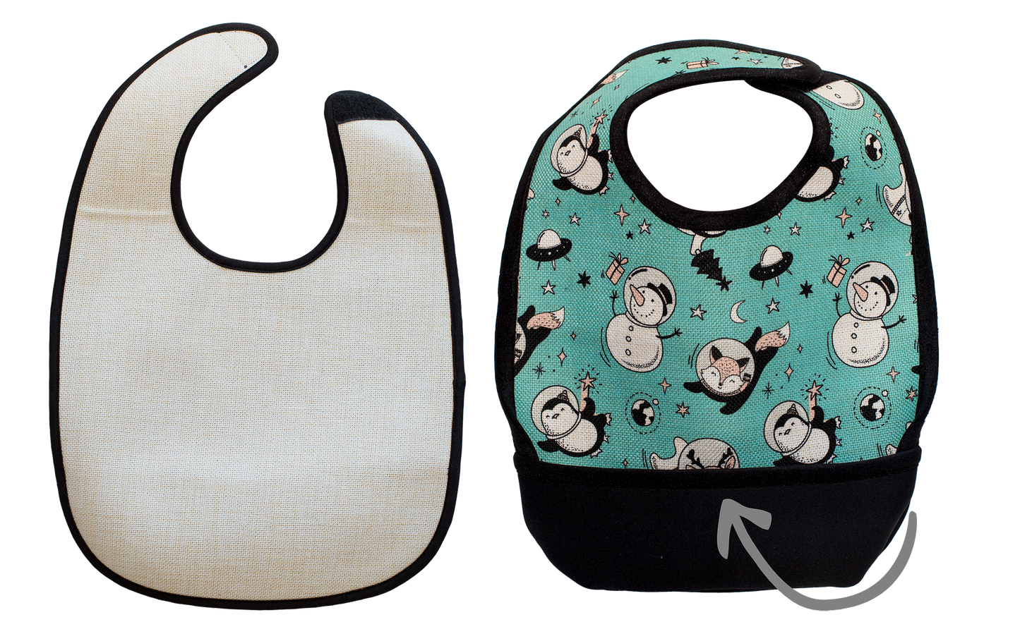 Hogg Outfitters - SUBLIMATION BABY BIB W/ SPILL POCKET