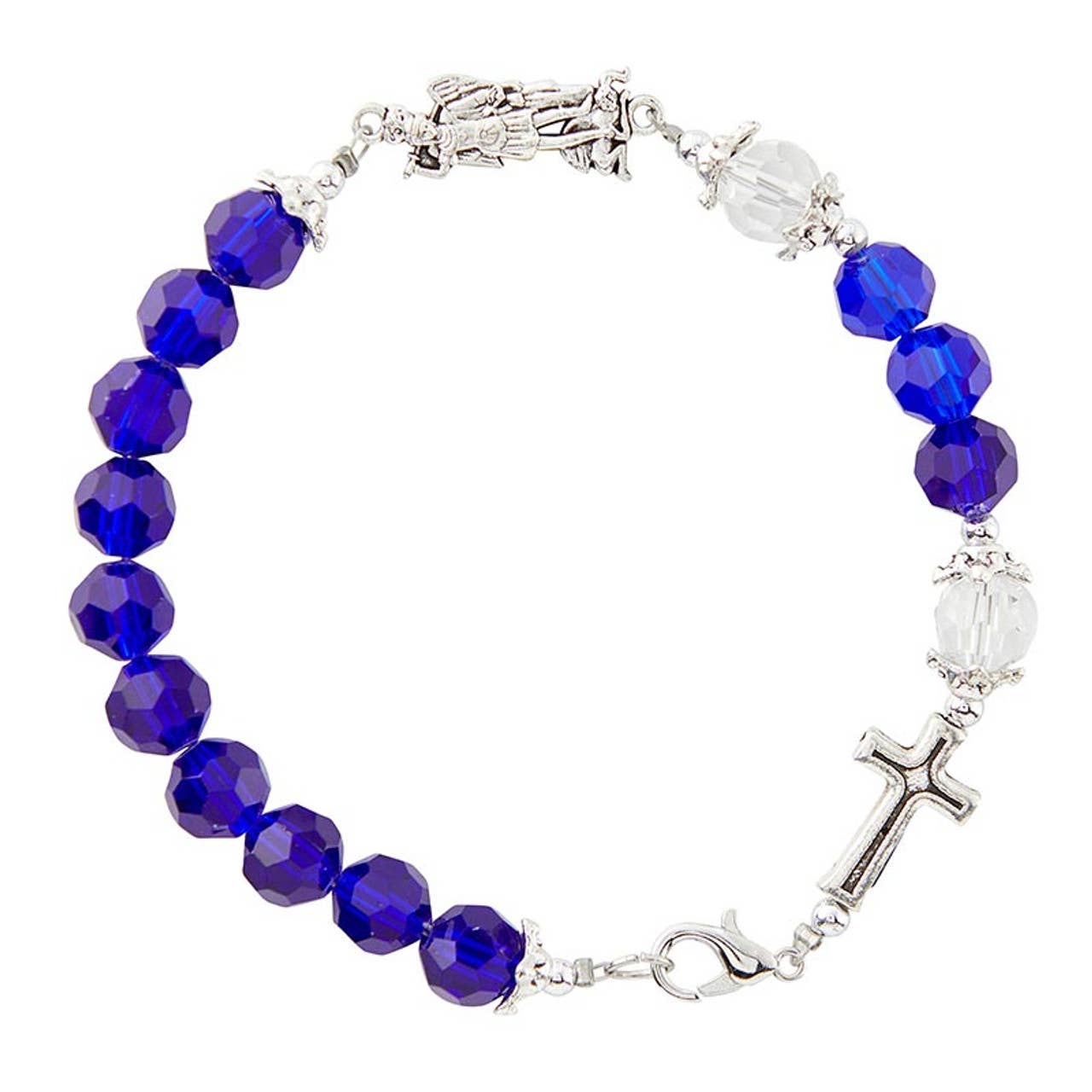 Christian Brands Catholic - Dark Blue Saint Michael Bracelet