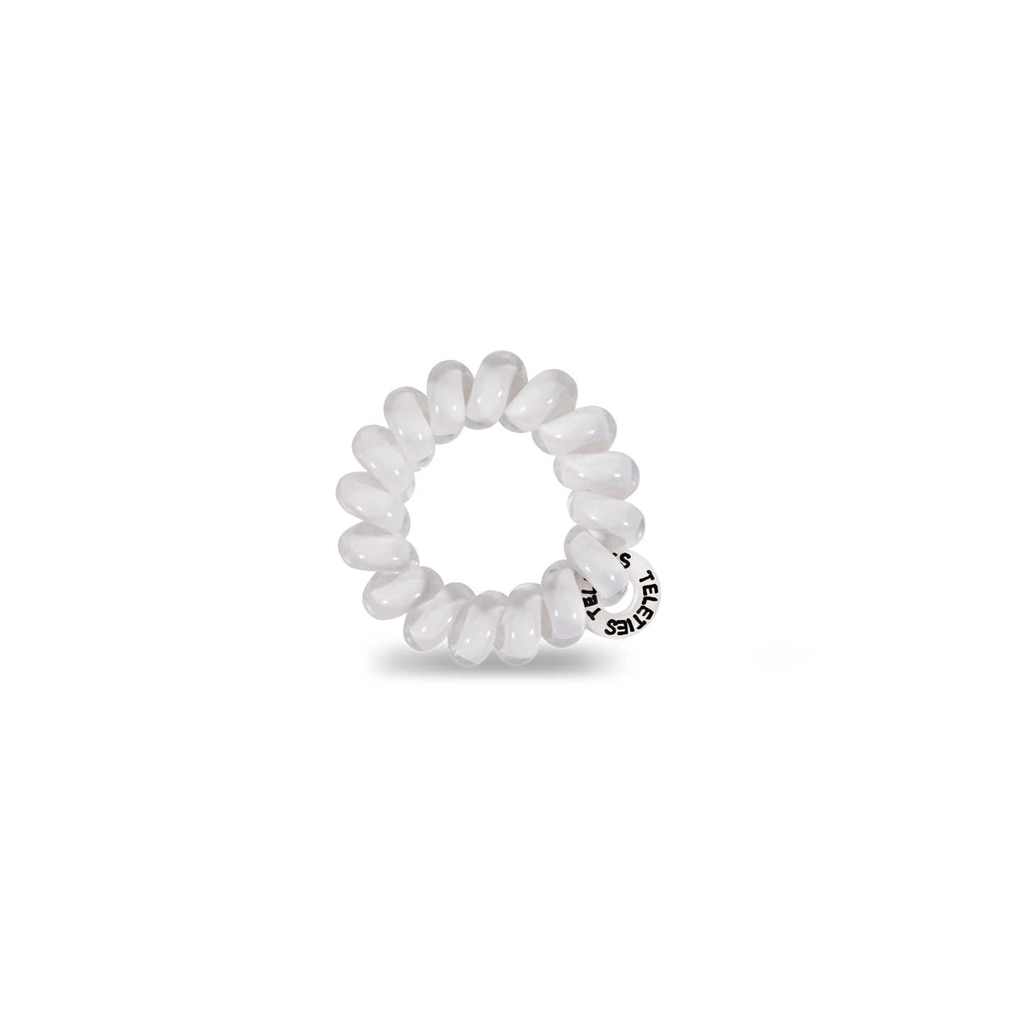 TELETIES - Spiral Hair Coils | Tiny | Coconut White Hair Ties