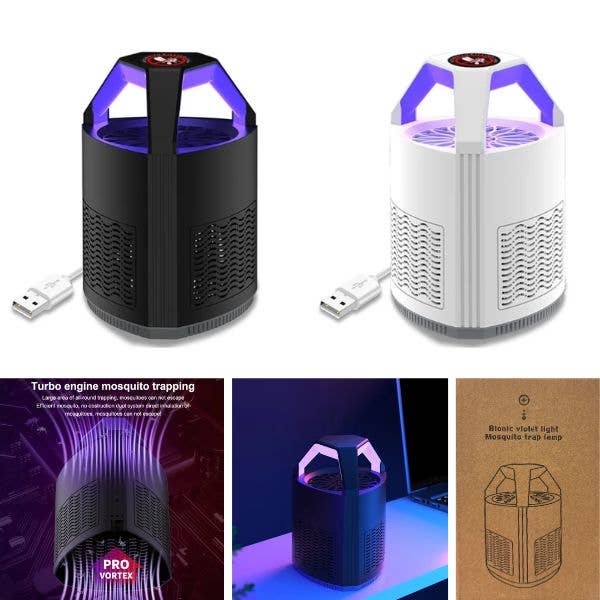 St. Louis Wholesale LLC - BUG#17 - 7.5" Bionic Violet Mosquito Trap Lamp - Brown Box