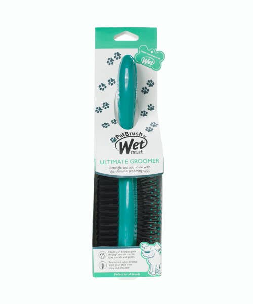 WetBrush - Pet Brush Ultimate Groomer 2-in-1 Detangler - Teal