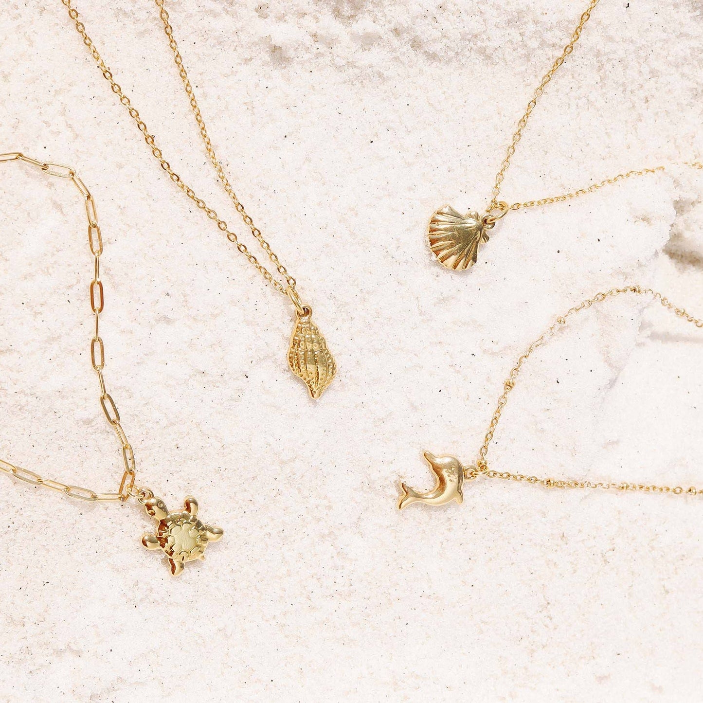 WJW - 18K Gold PVD Stainless Steel Sea Turtle Charm